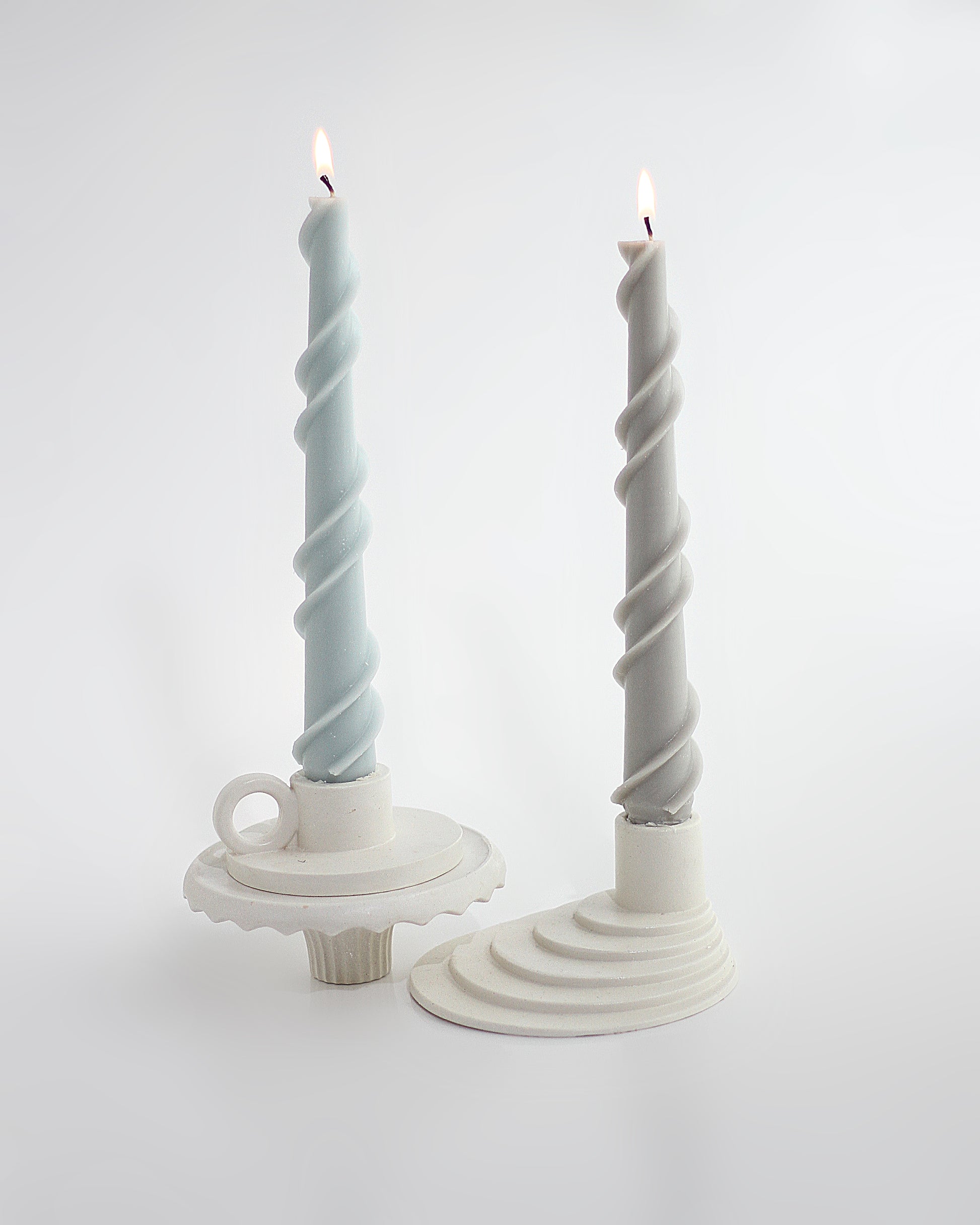 Kandelberg Twist Spiral – 3er Set gedrehte Stabkerzen
