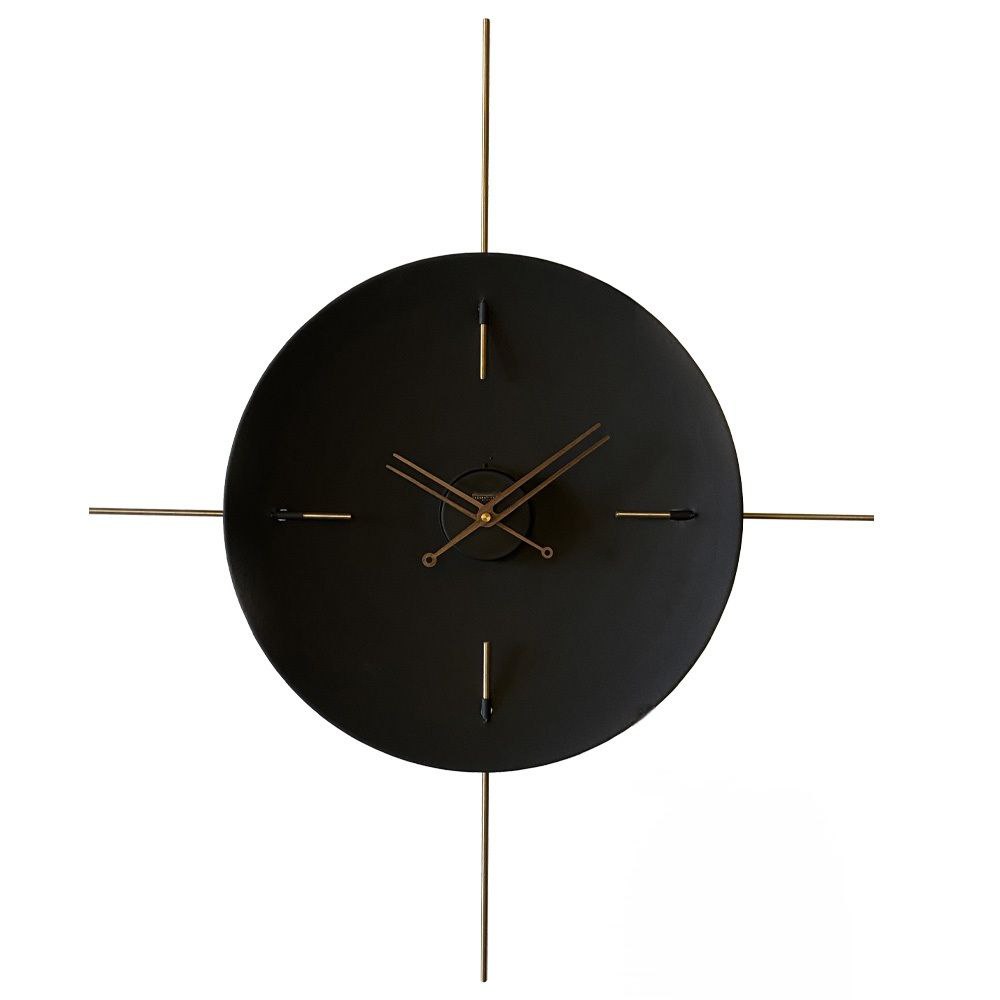 Saj Wanduhr 45 cm + Strahlenarme aus Stahl | Extravagante Designuhr in 5 Farben von RH Clocks