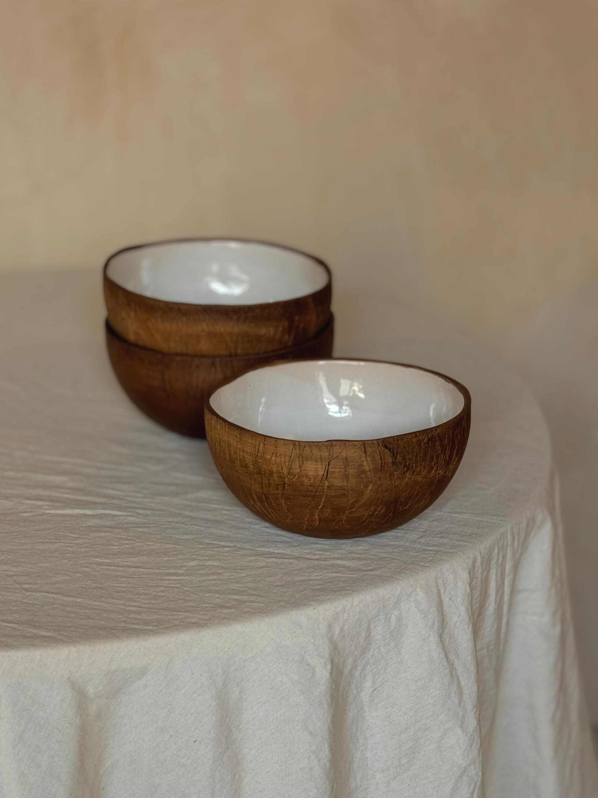 Aschenberg Caloba – Handgefertigte Schale im Kokosnusslook