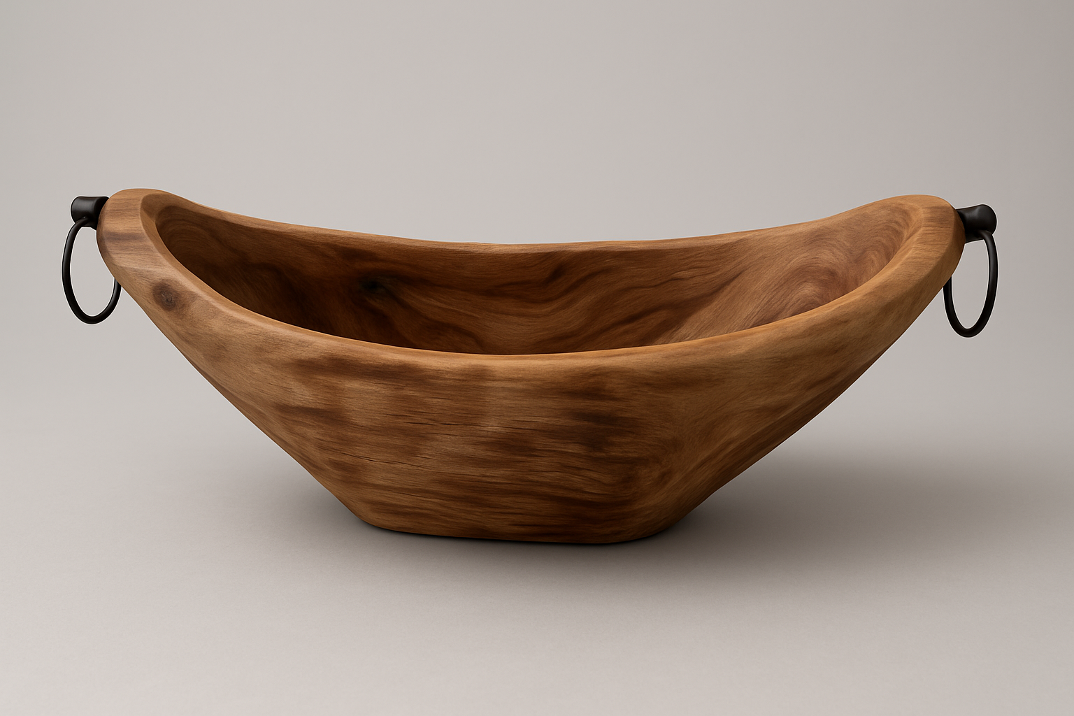 Woodenberg Bootsschale mit Eisenringen