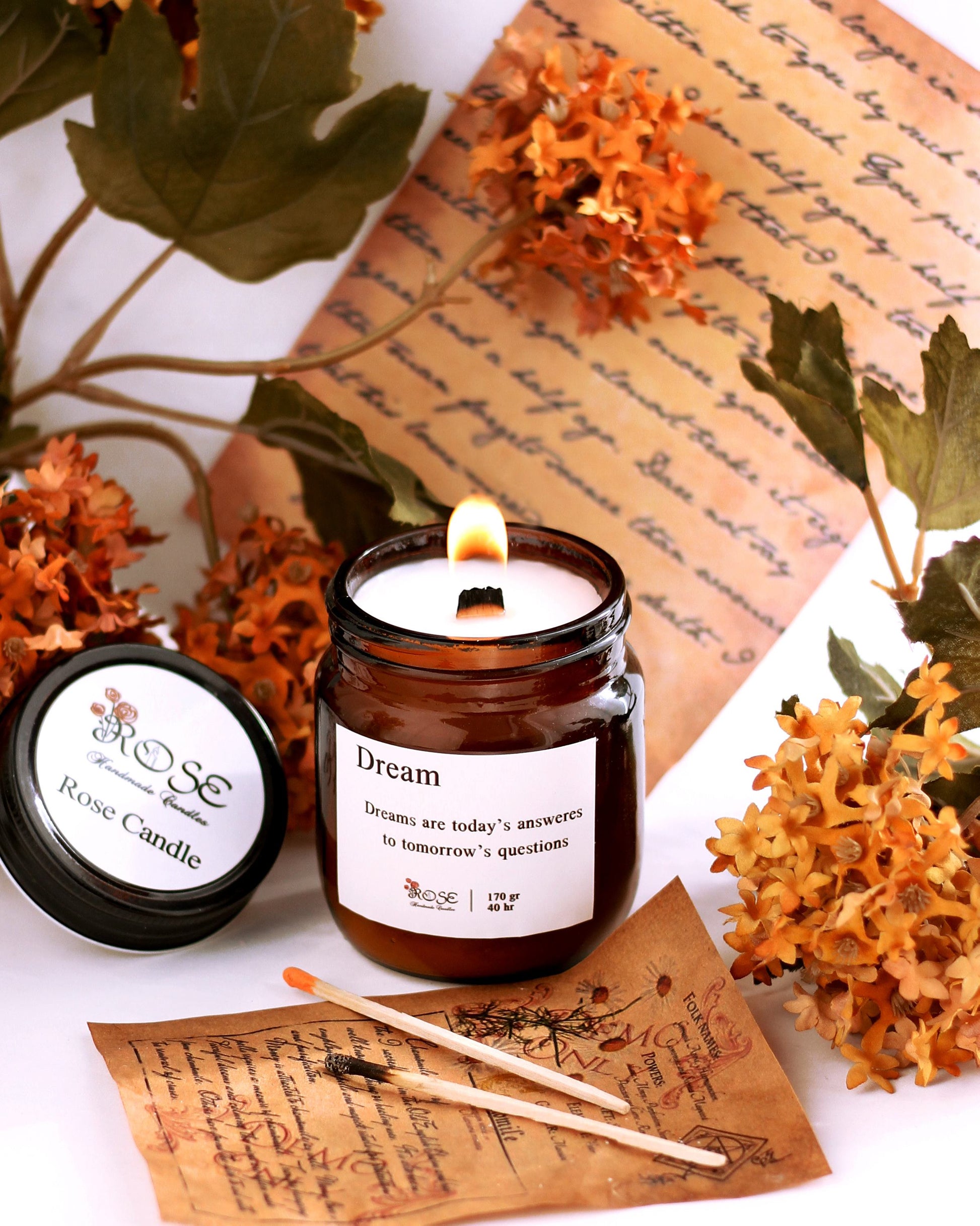 Kandelberg Duftkerze „Amber Classic“ "M" – im Apothekerglas